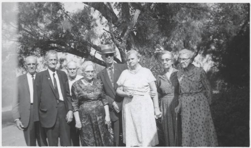 Jones descendents at Coker Cemetery - July 
		1968