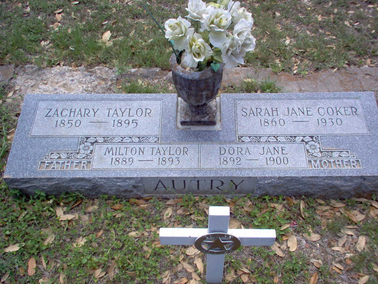 Zachry Taylor Autry gravesite